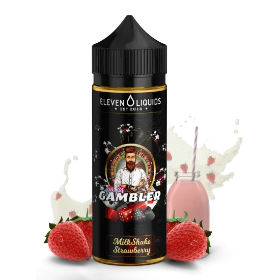 Eleven Liquids - Gambler - Milkshake Strawberry