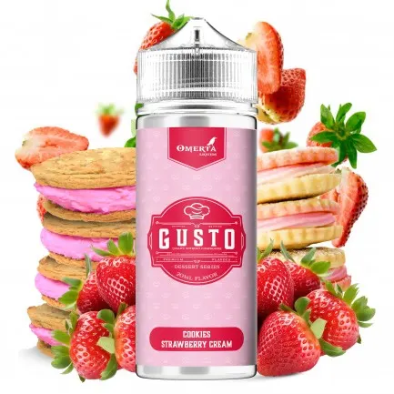 Omerta Liquids - Gusto - Cookies Strawberry Cream