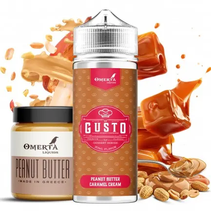 Omerta Liquids - Gusto - Peanut Butter Caramel Cream